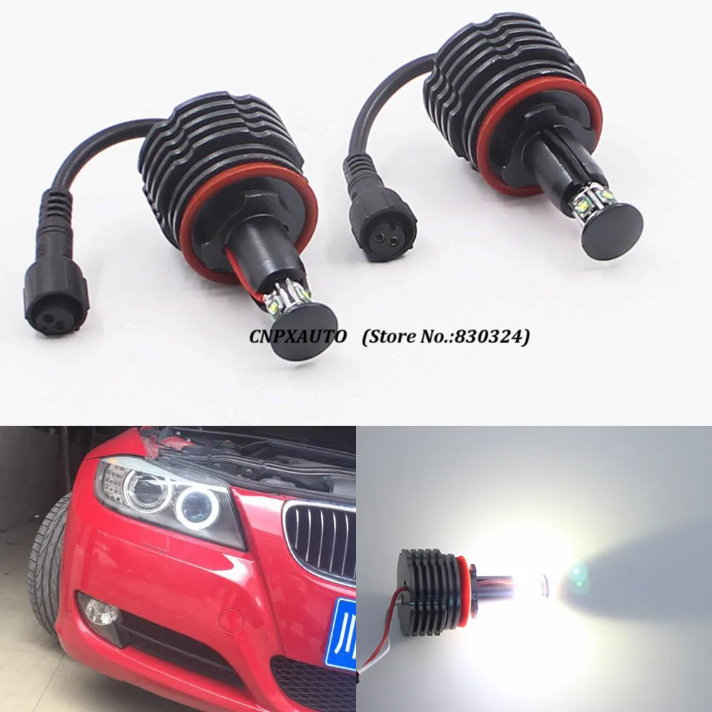 2X светодиодный ангельские глазки 20 Вт CREE чип маркер для BMW E90 E60 E81 E84 E61 F01 F02 H8|angel