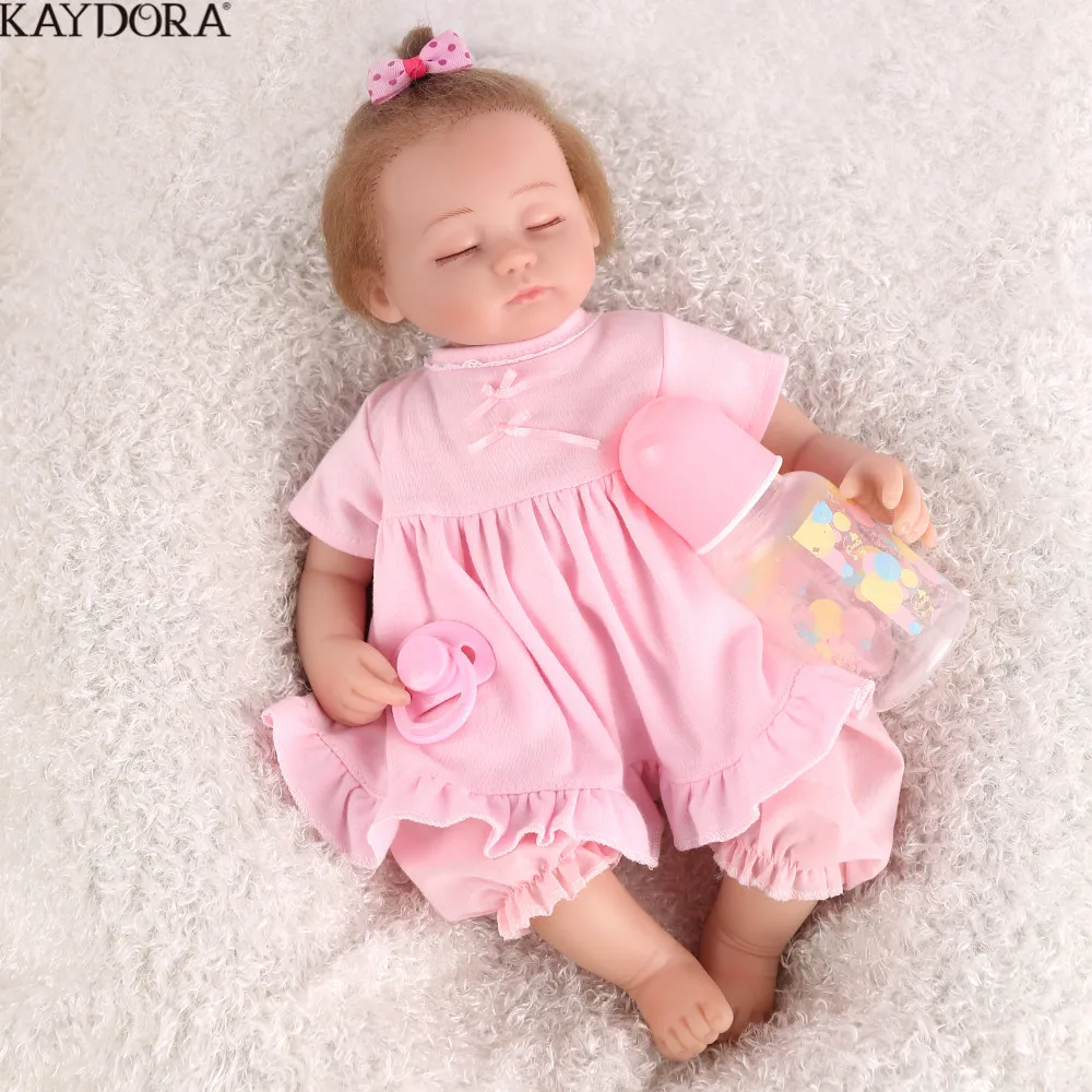 KAYDORA Reborn Baby Doll 16 дюймов 40 см розовые виниловые куклы принцессы плюшевые игрушки