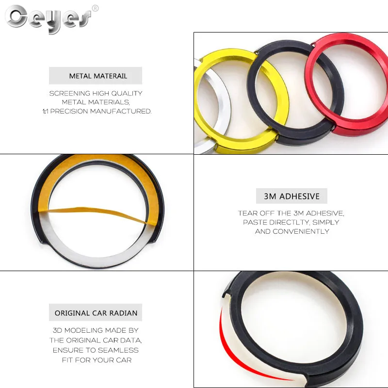 Ceyes автомобильный Стайлинг авто двигатель старт стоп зажигание брелок для Bmw X1 1 2 3