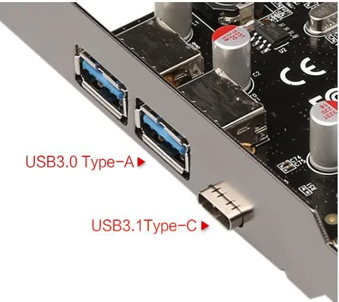 USB 3, 1 Type-C + 2         3, 0  A + SATA 15PIN usb- PCI-e   PCI Express
