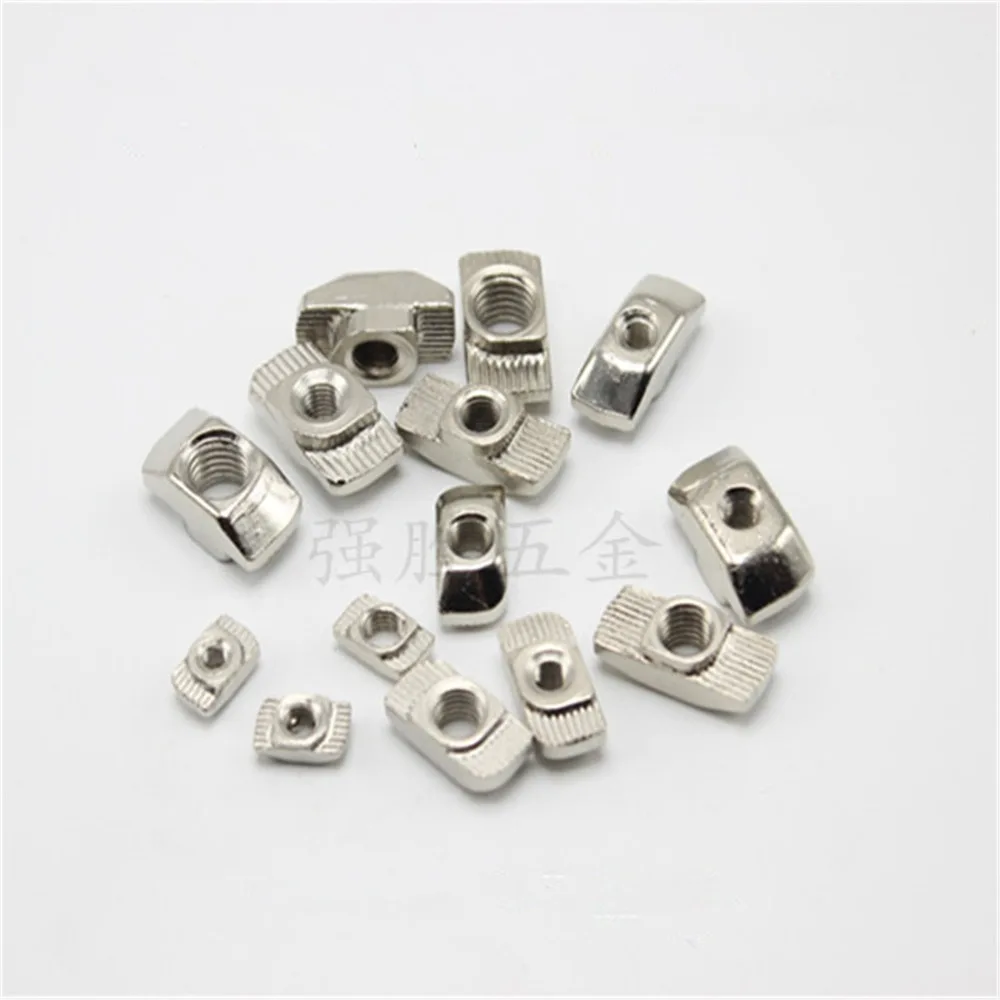 

50 шт. M3/M4/M5 * 10*6 для 20 серий, Т-образная скользящая гайка, молоток, крепежная гайка, коннектор, 2020 алюминиевые экструзии