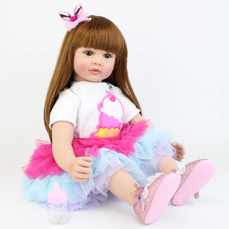 Кукла реборн силиконовая 60 см виниловая для девочек|Куклы| |