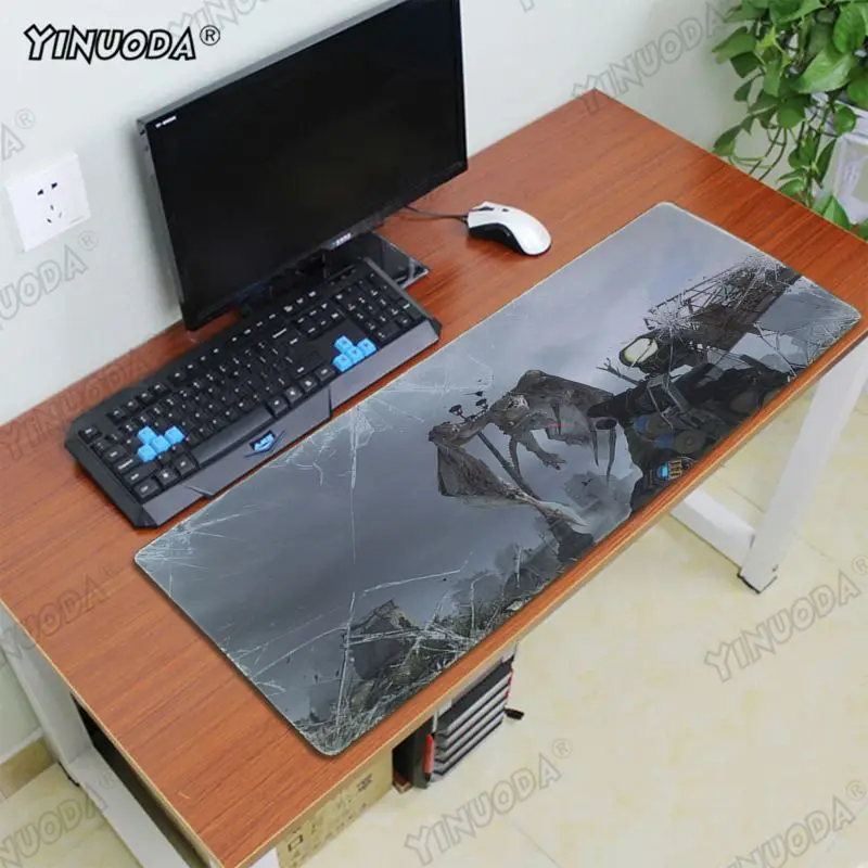 Lock Edge 40X90cm Yinuoda Metro 2033 обои клавиатуры коврик резиновый коврик для мыши геймерский Настольный коврик хорошее качество фиксирующий край большой игровой коврик для мыши - Цвет: Lock Edge 40X90cm