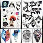 3d-мерная временная татуировка, небесный тело, водонепроницаемая поддельная Мерцающая татуировка, космос, мужское освещение, Мерцающая звезда, луна