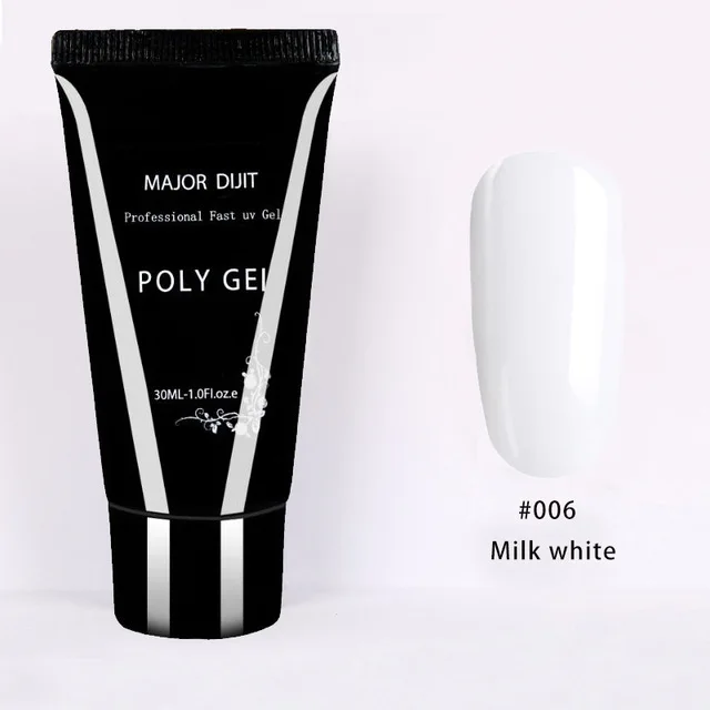 30ML Milk White Гель для наращивания ногтей с УФ-акриловым гелем для быстрого строительства 15 мл гель для наращивания ногтей Камуфляжный светодиодный гель для наращивания ногтей - Цвет: 30ML Milk White