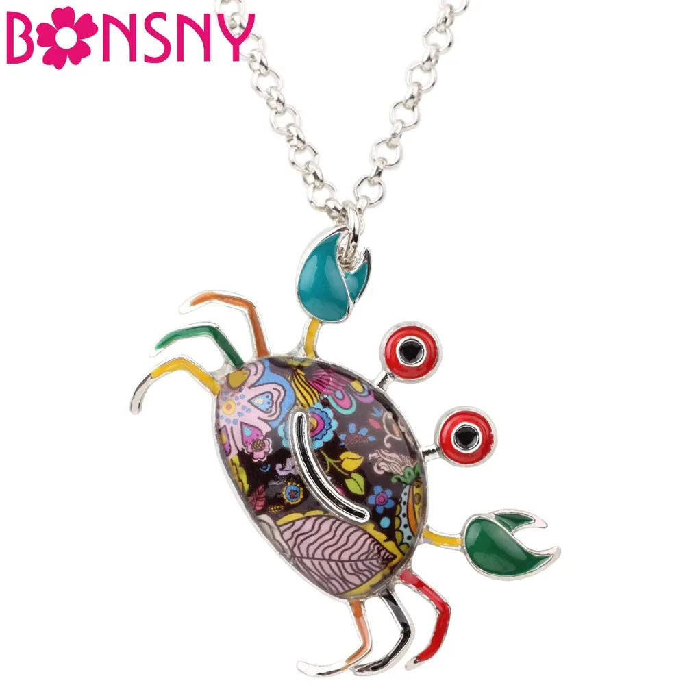 Женское ожерелье с подвеской в виде краба|animal jewelry|jewelry for womenpendant chain |