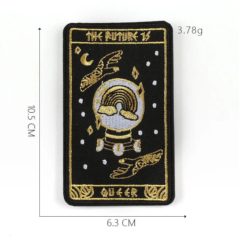 Нашивки с золотой линией Аппликации для одежды вышитые значки в полоску