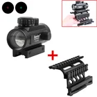 Коллиматор для страйкбола, красный зеленый точечный прицел для охоты, с боковым креплением AK 74, быстрая QD Style, 20 мм рельсовая фиксация, крепление для прицела