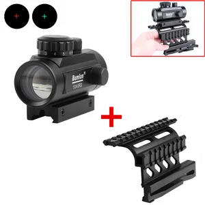 Коллиматор для страйкбола, красный зеленый точечный прицел для охоты, с боковым креплением AK 74, быстрая QD Style, 20 мм рельсовая фиксация, крепление для прицела