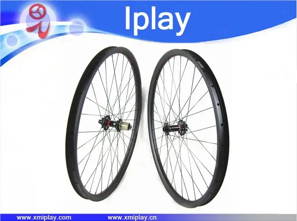 

IPLAY Novatec Carbon MTB Wheels 29er china carbon disc wheels hookless 35mm wide UD matt carbon fiber mountain bike wheels