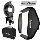 Софтбокс для студийной фотосъемки Godox, софтбокс для вспышки, 60x60 см24 