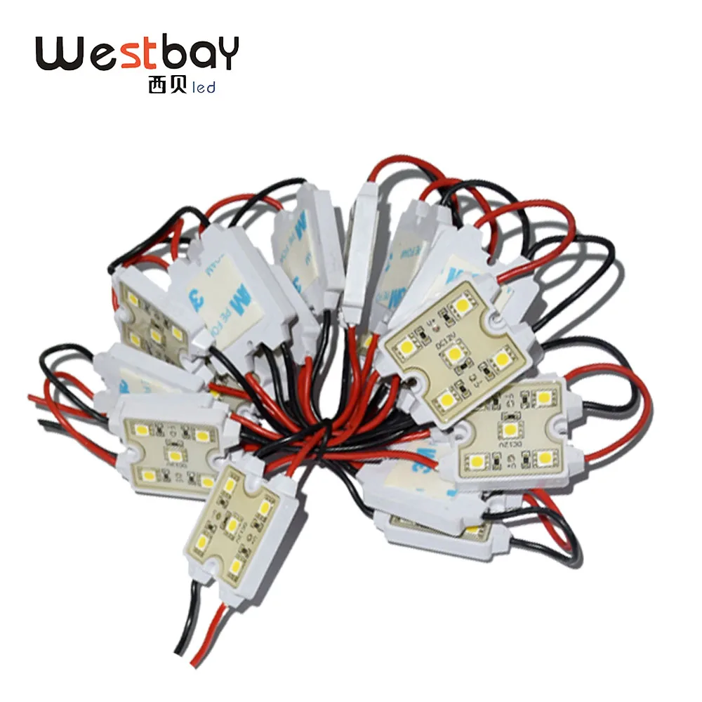 Светодиодный модуль DC 12 V 4 красные огни 5 белый 37 мм* 47 мм огни предупреждающие наклейки 10 шт./компл