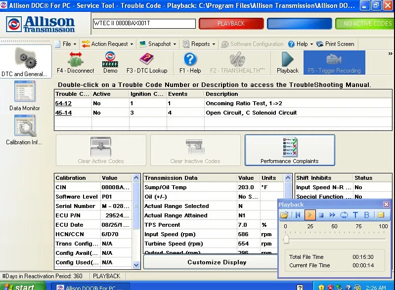 Универсальная программа Allison DOC PC V11 с разблокировкой активного генератора ключей