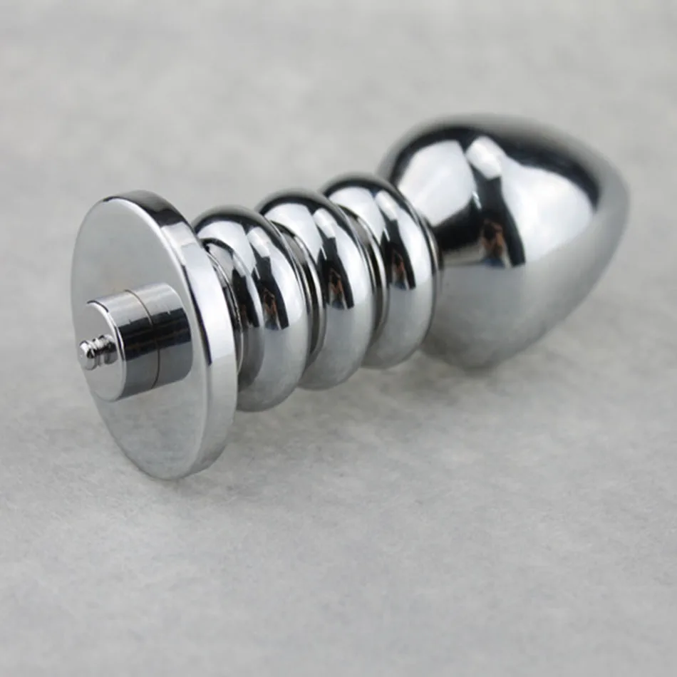 Электрошок используются Металлические анальные игрушки Анальная пробка