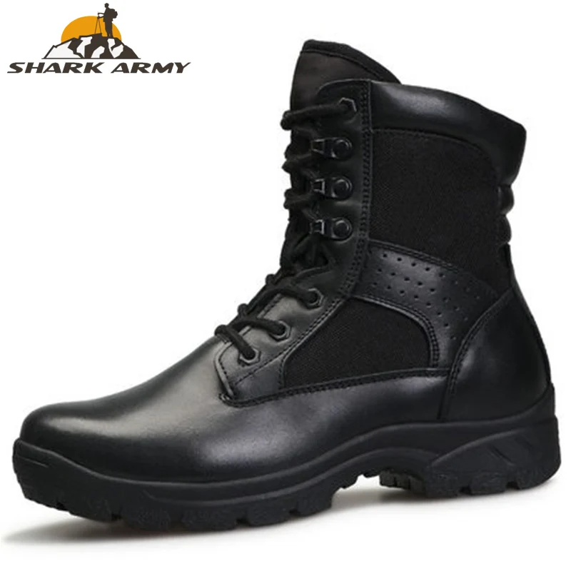 2019 Fashion Army Boots Men Military Tactical Combat Waterproof Summer/Winter Desert Black Special Force Shoes | Спорт и развлечения