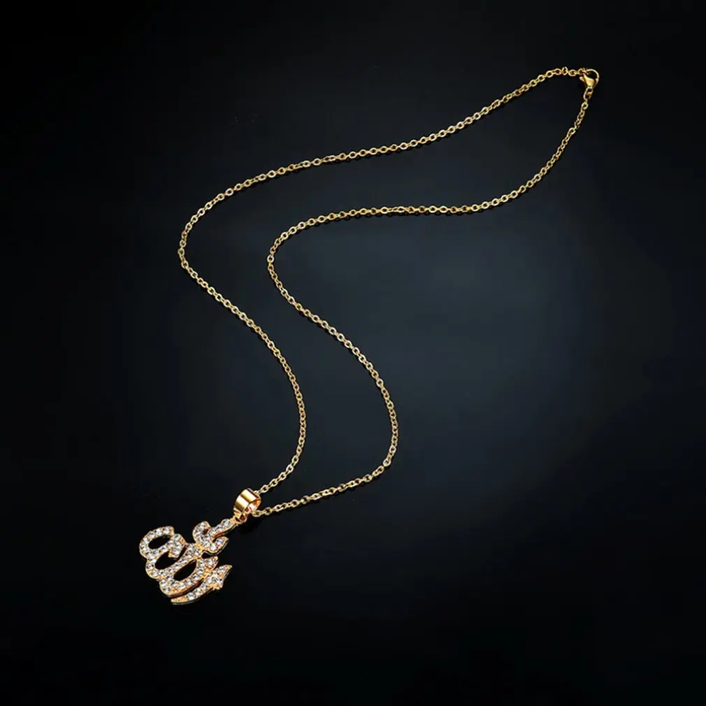 Арабский Мусульманский Исламский Тотем женщин горный хрусталь ожерелье с узором