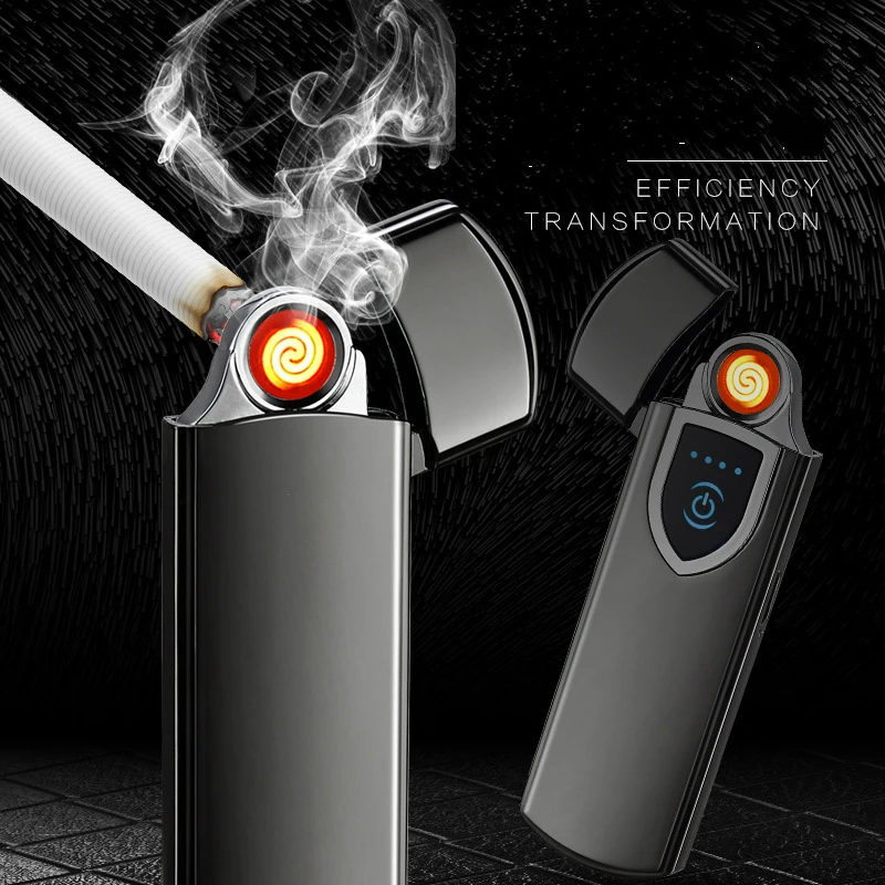 Электронная ветрозащитная зажигалка с USB зарядкой|Аксессуары для сигарет| |
