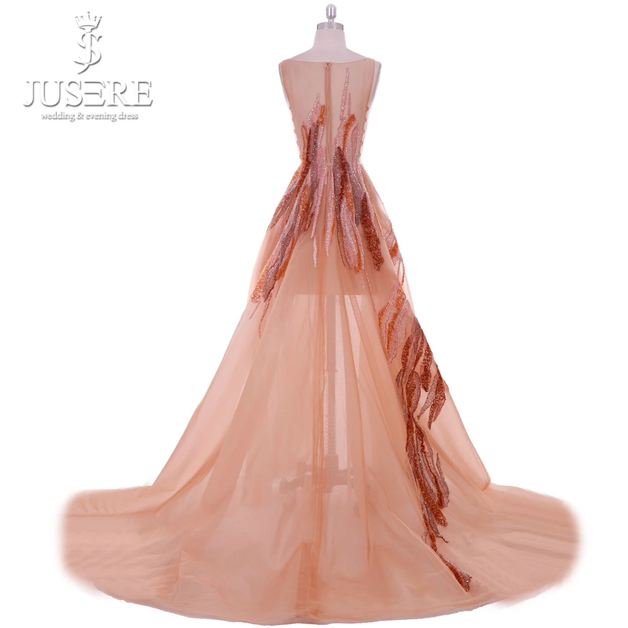 Женское вечернее платье с вышивкой Jusere Haute Couture ТРАПЕЦИЕВИДНОЕ ПЛАТЬЕ