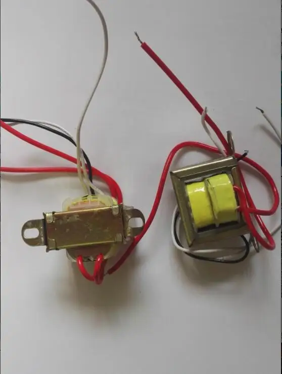 

3W Power transformer Input(red): AC 220V 50Hz/output: double AC 12V