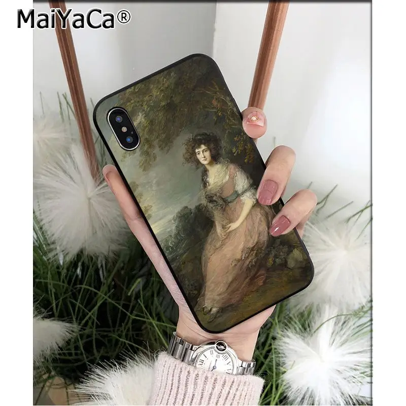 MaiYaCa Classical Portrait art painting High Quality Phone Case for iPhone 6S 6plus 7 7plus 8 8Plus X Xs MAX 5 5S XR | Мобильные