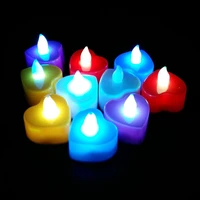 240pcs romantic heart shape led lights wedding electronic candle lamp party event flameless flickering battery candles za5593