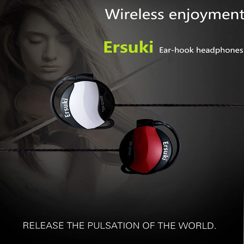 

Ersuki Q140s Noise Canceling Headphones Ear Hook Music Headset Super Bass Earphone With Mic For Xiaomi Mp3 Player Computer Phone