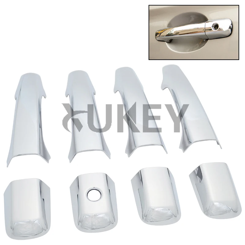 Подходит для 2009 2010 2011 2012 2013 Volvo Xc60 хромированные дверные ручки Catch крышки Кепки отделка под давлением аксессуары