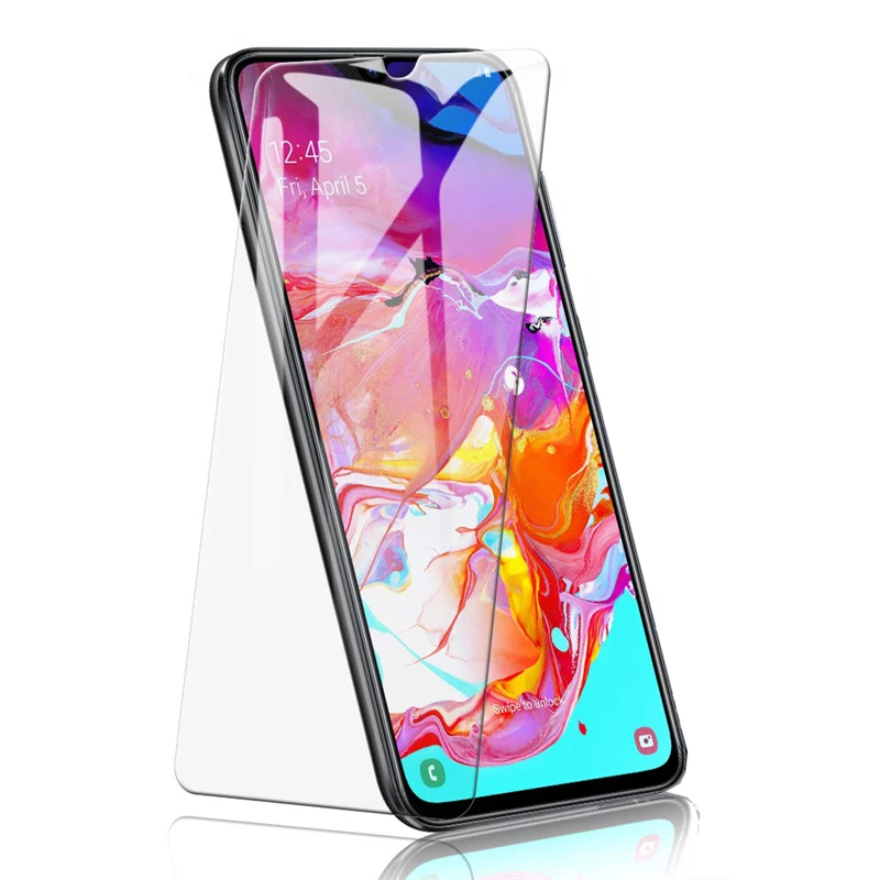 Прозрачный Полное покрытие закаленное стекло для samsung Galaxy A70 A705 A705F защита экрана на A70 SM-A705F/DS A705FN защитное стекло - Цвет: Прозрачный