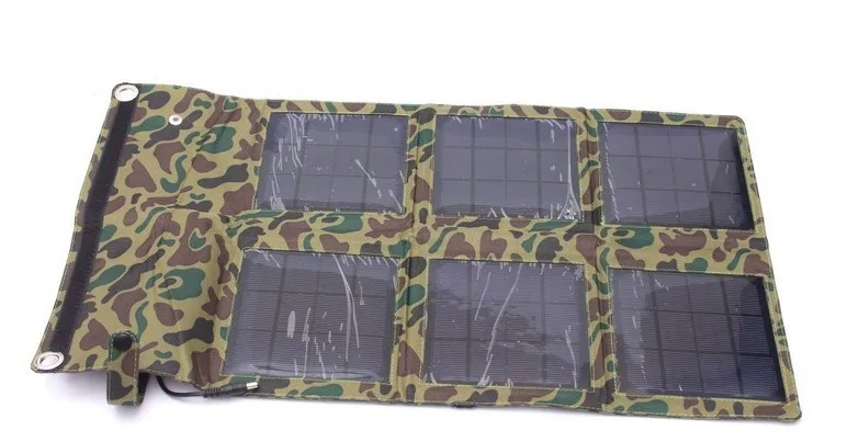 18 В Вт портативный складной солнечное зарядное устройство аккумулятор двумя