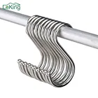 Leking 10 шт.компл. Нержавеющая сталь круглый S образный Крючки дом Кухня Пот Pan вешалка для одежды хранения стойки инструмент