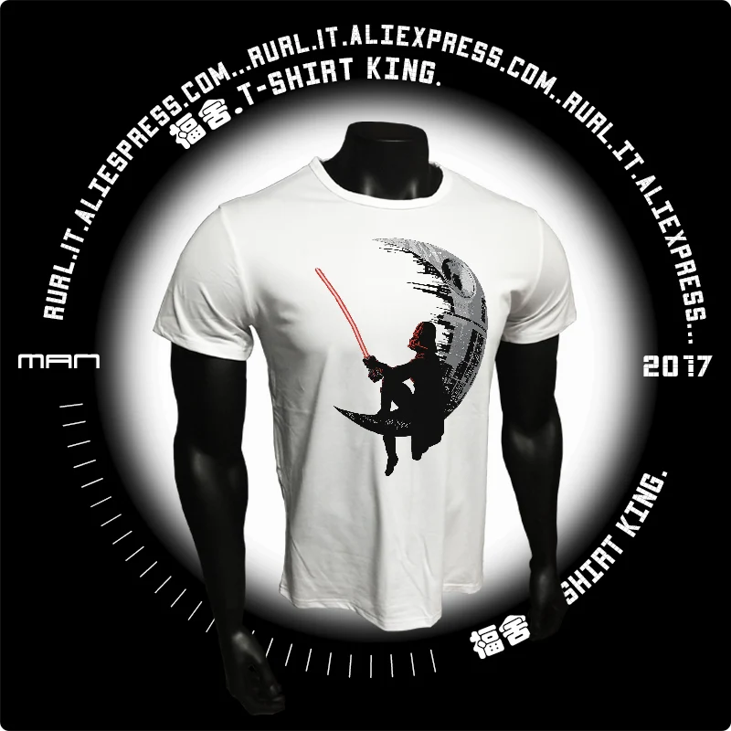 Звездные войны футболка Darthwork йода Дарт Вейдер Unico rogue una в Cotone Maschile дельи Uomini di Modo
