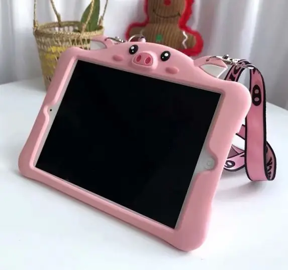 Style07 Милый чехол с рисунками из мультфильмов для Apple iPad 5/Air 1 A1474 A1475 A1476 9,7 ''планшет мягкий силиконовый+ PC чехол с подставкой+ ручка - Цвет: Style07