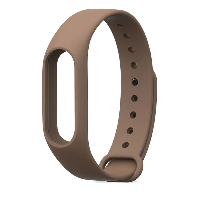 Коричневый Браслет mi band 2 с разноцветным ремешком, Аксессуары для браслета Pulseira mi band 2, сменный силиконовый ремешок на запястье, умный браслет на запястье для Xiaomi mi Band 2 - Цвет: Коричневый