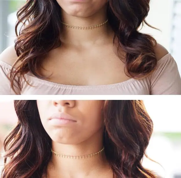 Tiny Hammer Hanging Disc Choker Necklaces Silver or Gold Filled Layering Simple Collar Necklace Women Fashion Jewelry Gifts | Украшения и