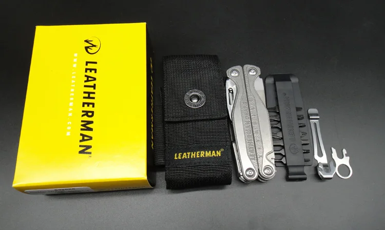 Мультитул LEATHERMAN-Charge+ TTi titanium с ножницами и высококачественными сменными кусачками из нержавеющей стали