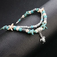 fashion 1pc sea starfish turtle boho anklet beads ankle bracelet sandal beach bracelet