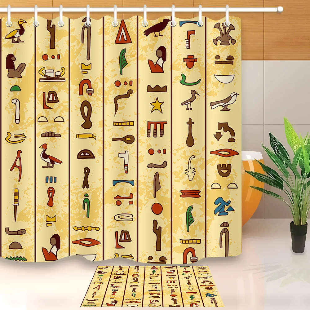 LB 72 ''Hieroglyphics Древние египетские экзотические подкладки и коврики для ванной