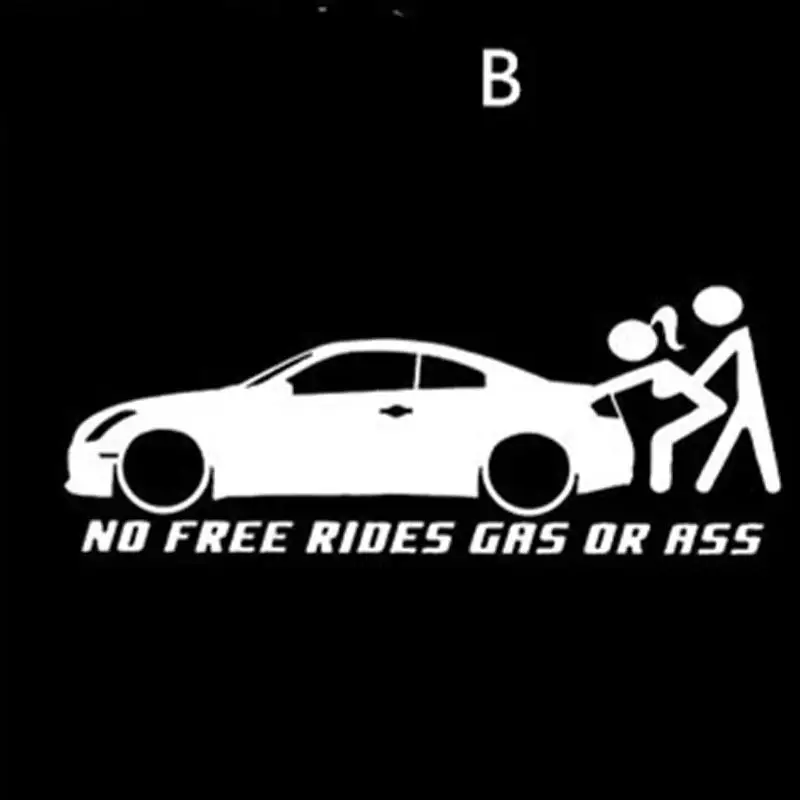 Новейшая автомобильная наклейка Gass или Ass &quotNo Free Rides&quot Наклейка на окно