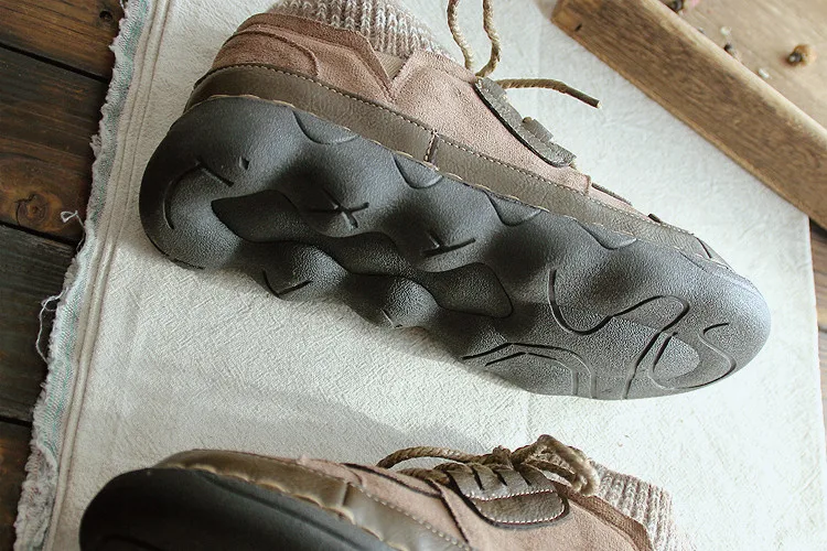 Женские весенние туфли ретро искусство ручной работы на заказ Обувь мягкой