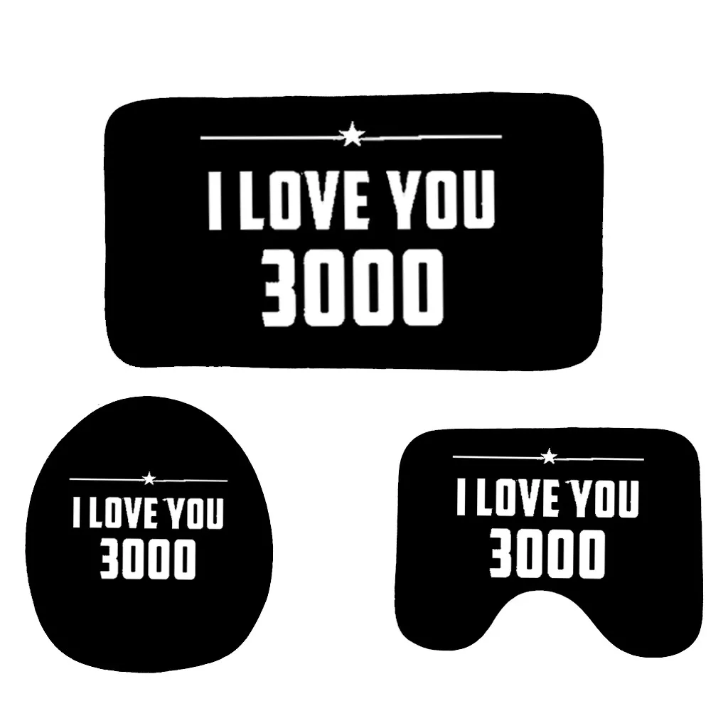 Горячие новые продукты 3 шт I love You три тысячи раз нескользящий коврик для ванной комнаты кухонный коврик для ванной комнаты декоративные аксессуары