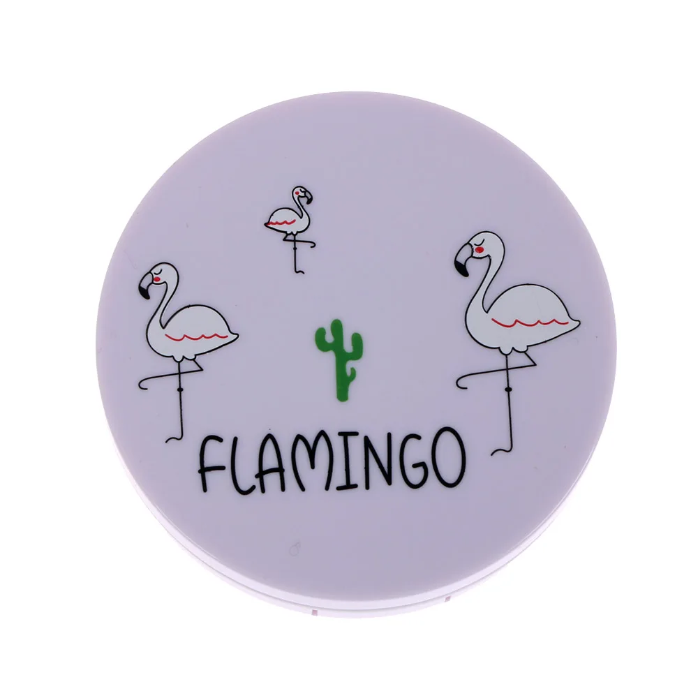 

1pc Color Flamingo Contact Lenses Case for Lenses Container Contact Lens Cleaner Lens Travel Mirror Travel Kit Eyewear Cases