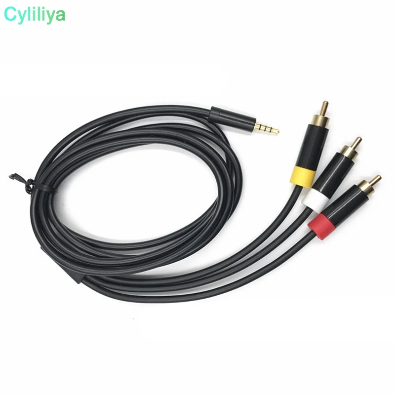 100 шт. в партии 1 8 м 6 футов RCA аудио видео оптический кабель цифровой AV патч корд