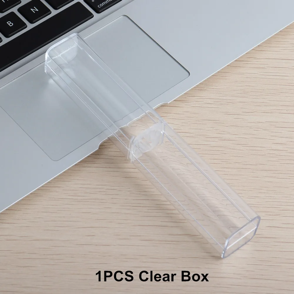 1PCS Clear Box Цвета розового золота шариковая ручка Нержавеющая сталь стержень вращающиеся металлические шариковые ручки для офиса школы Канцтовары, шариковая ручка перо 0,7 мм - Цвет: 1PCS Clear Box