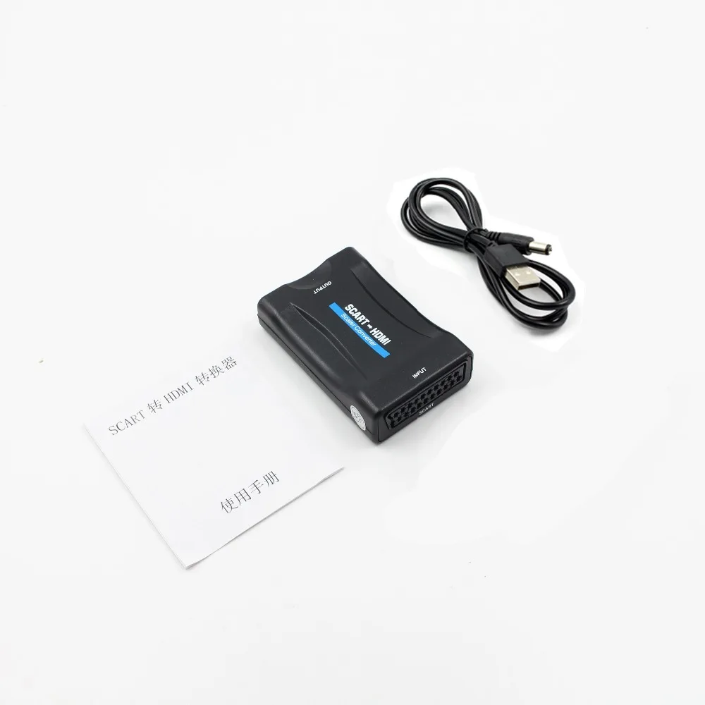 Видеокоммутатор DOITOP 1080P конвертер SCART в HDMI аудио высококлассный адаптер сигнала
