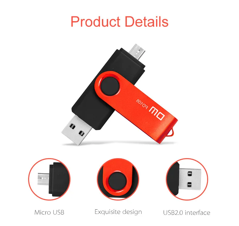 DM PD108 USB флеш-накопитель Micro USB OTG 8 Гб Флешка для Xiaomi Note 5 Redmi 5 Plus 4X телефон карта памяти USB флеш-накопитель
