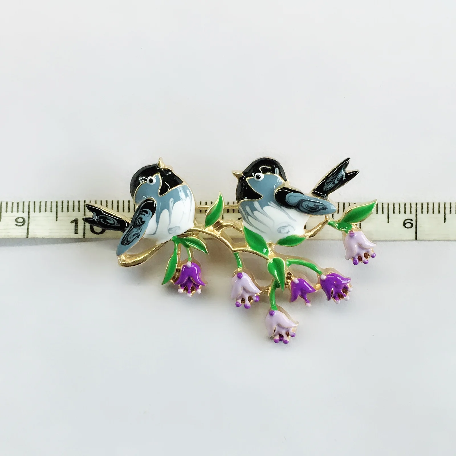 Женская Брошь с эмалью брошь в виде птицы и цветка Корейском стиле 2019|Броши| |