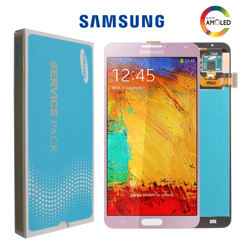 Оригинальный SUPER AMOLED экран 5 7 дюйма для SAMSUNG Galaxy Note 3 сенсорный N9005 N900 ATAT ЖК