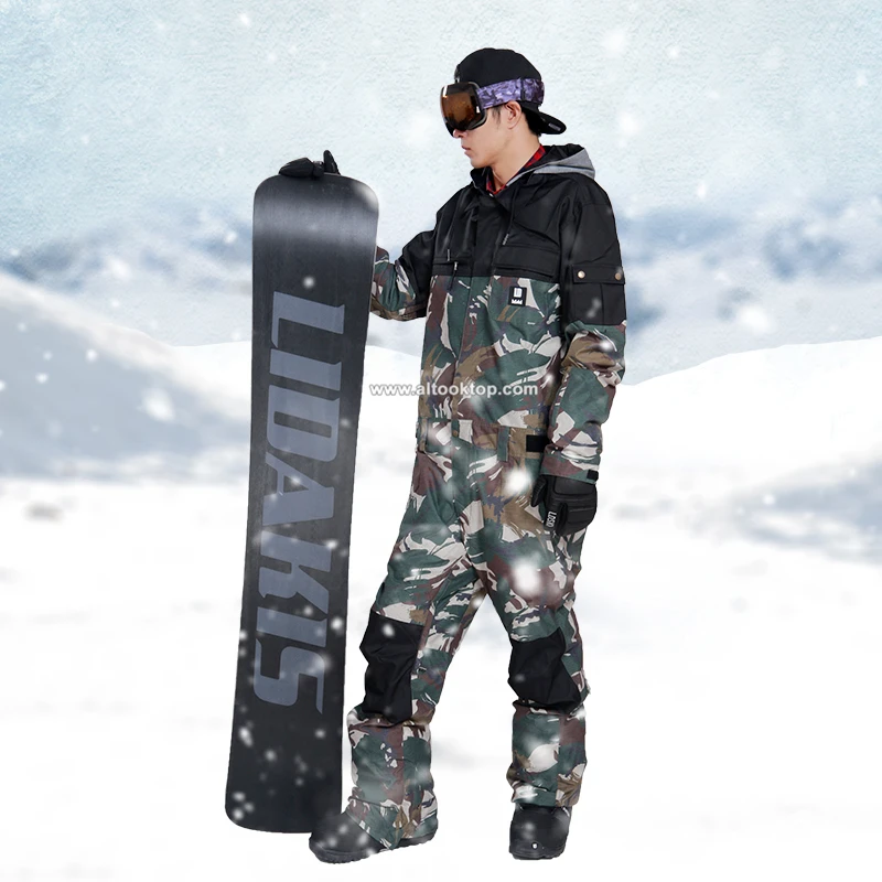 Камуфляжные комбинезоны Брендовые мужские женские лыжный костюм для девочек