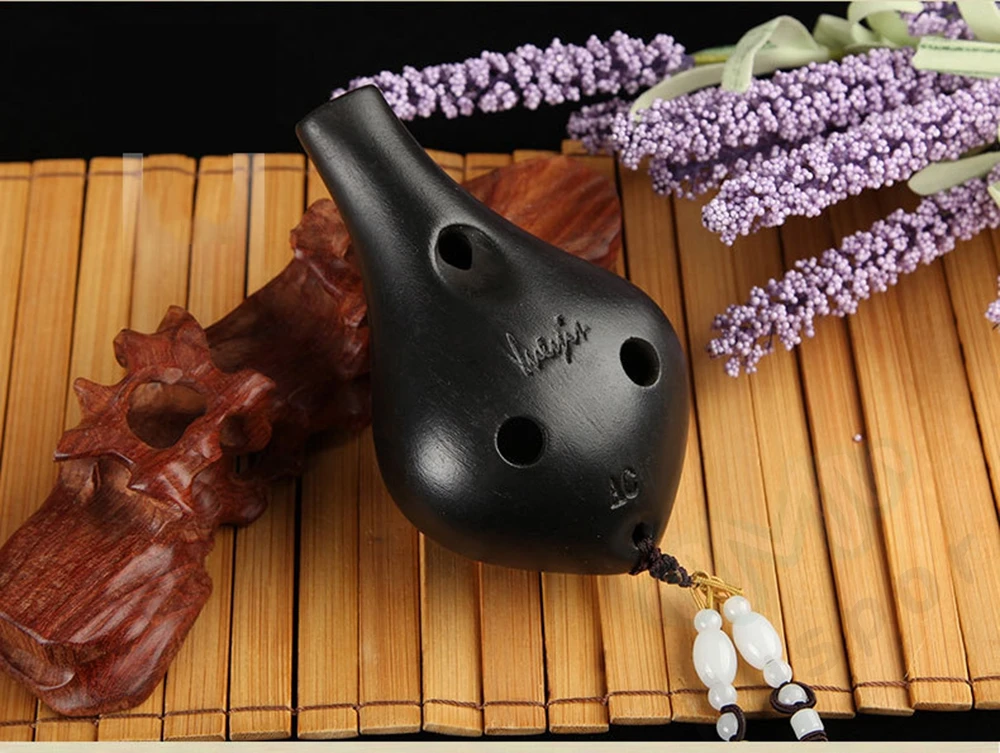 Фарфор Керамика OCARINA флейта 6 отверстий Alto C AC керамический инструмент черный