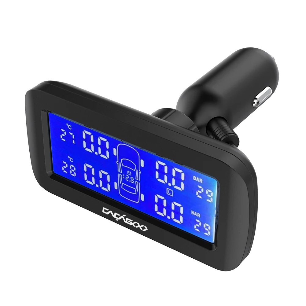 Беспроводная система контроля давления в шинах TPMS режиме реального времени с ЖК